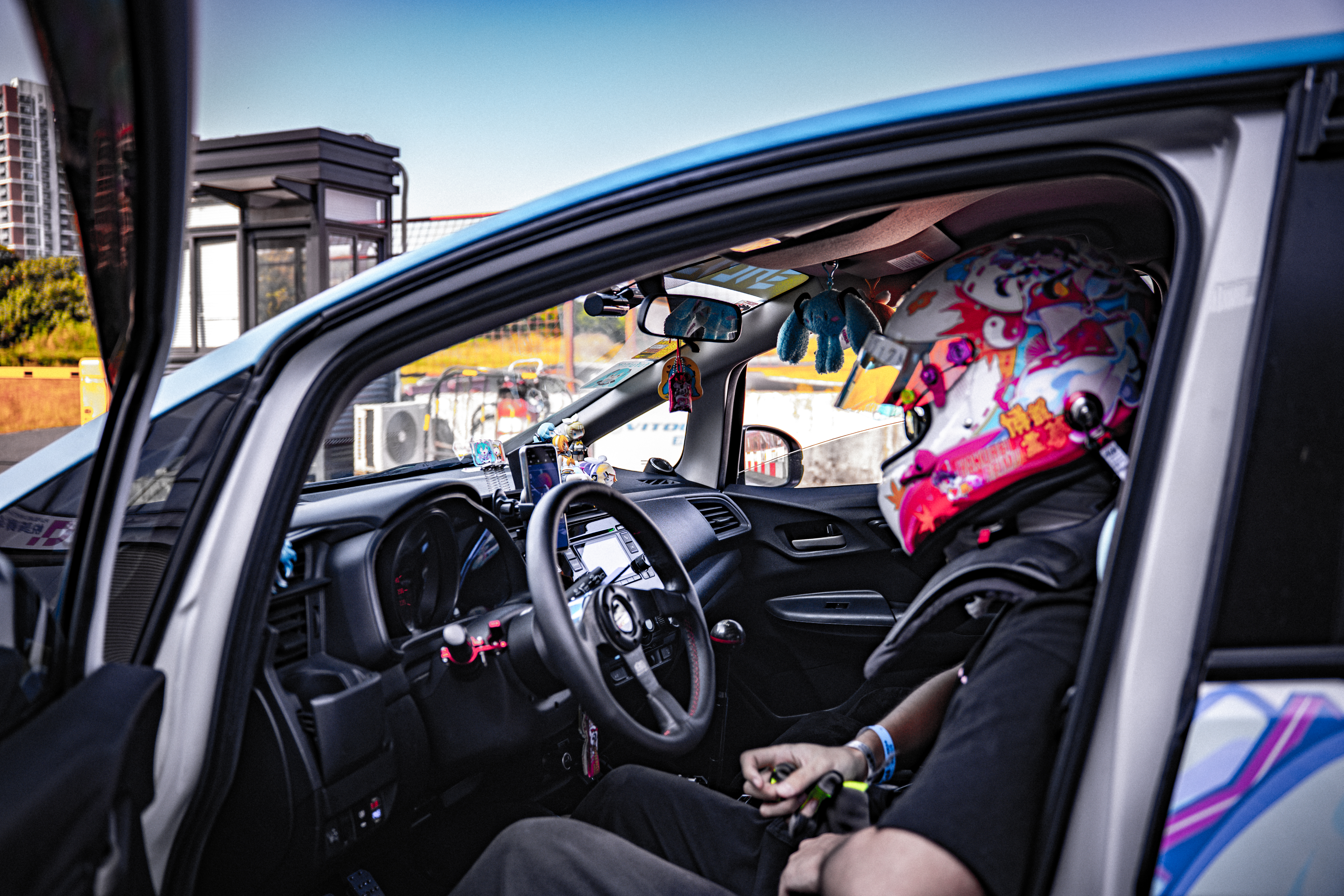 Me in my racing car.